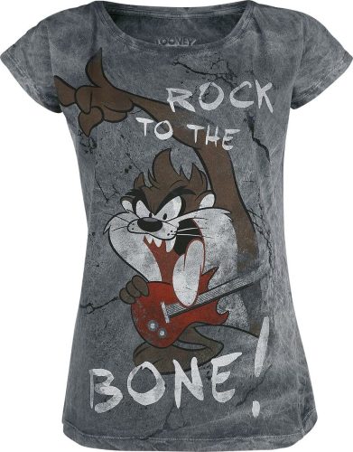 Looney Tunes Taz - Rock To The Bone! Dámské tričko šedá