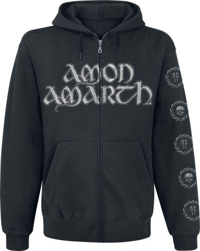 Amon Amarth Skullship Mikina s kapucí na zip černá