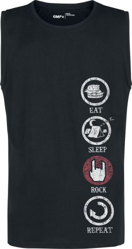 EMP Stage Collection Top s potiskem na přední straně Tank top černá