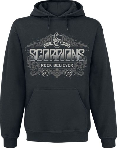 Scorpions Rock Believer Ornaments Mikina s kapucí černá