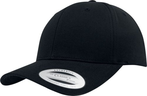 Flexfit Curved Classic Snapback kšiltovka černá