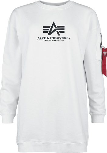 Alpha Industries BASIC LONG SWEATER OS WMN Dámnský svetr bílá