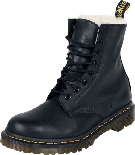 Dr. Martens Boty 1460 Serena s kožešinovou podšívkou boty černá