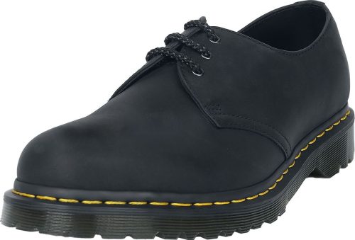 Dr. Martens 1461 Pascal - Black Waxed Full Grain obuv černá