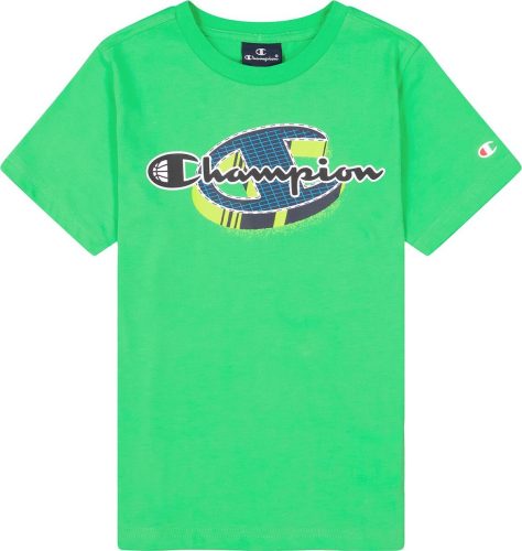 Champion Legacy Neon Spray Tee detské tricko zelená