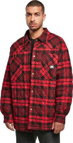 Southpole Southpole Flannel Quilted Shirt Jacket Bunda cervená/cerná