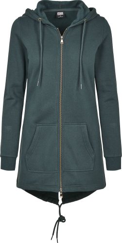 Urban Classics Ladies Sweat Parka Dámská mikina s kapucí na zip lahvove zelená