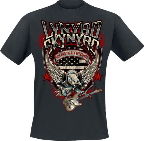 Lynyrd Skynyrd Bird With Guitar Tričko černá