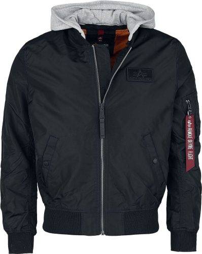 Alpha Industries MA-1 TT HOOD BP REFLECTIVE Bunda černá