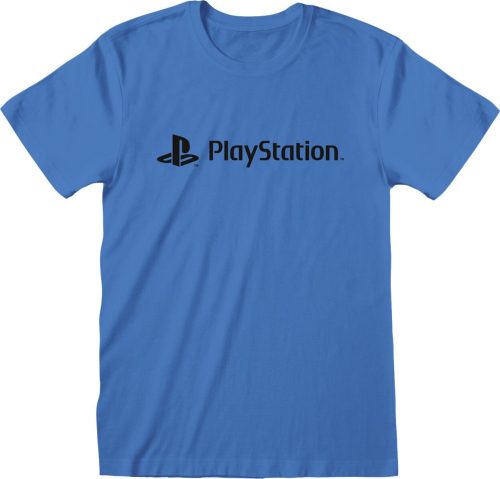 Playstation Black Text Tričko modrá