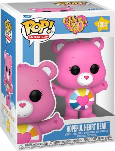 Care Bears Vinylová figurka č. 1204 Care Bears 40th anniversary - Hopeful Heart Bear Pop! Animation (s možností chase) Sberatelská postava standard