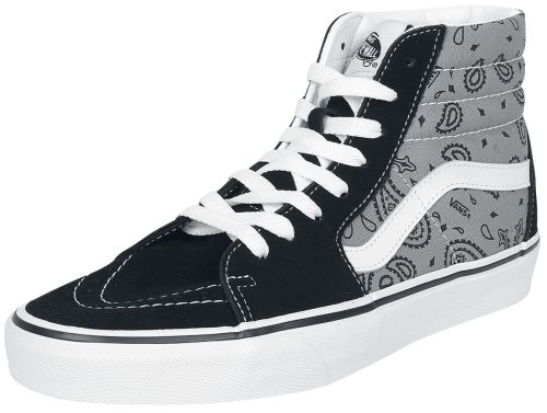 Vans SK8-HI Paisley Gray/True White tenisky cerná/šedá