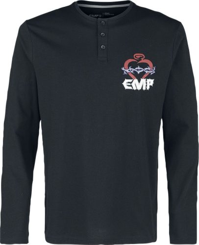 EMP Stage Collection Longsleeve mit EMP Print Tričko s dlouhým rukávem černá