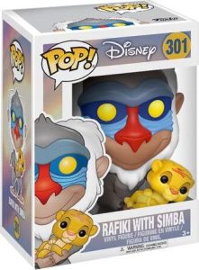 The Lion King Rafiki mit Simba Vinyl Figure 301 Sberatelská postava standard