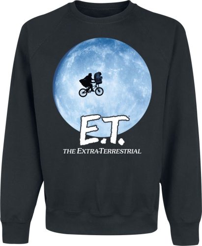 E.T. - Der Ausserirdische Bike In The Moon Mikina černá