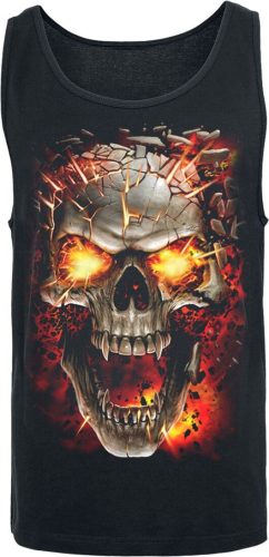 Spiral Skull Blast Tank top černá