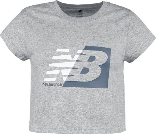 New Balance NB SPORT CORE PLUS GRAPHIC SHORT SLEEVE Dámské tričko s krátkým rukávem šedá