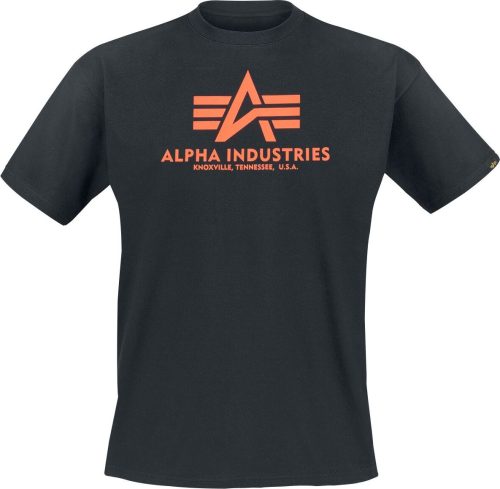 Alpha Industries Basic T Neon Print Tričko černá