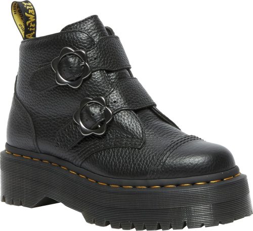 Dr. Martens Devon FLWR - Black Milled Nappa boty černá