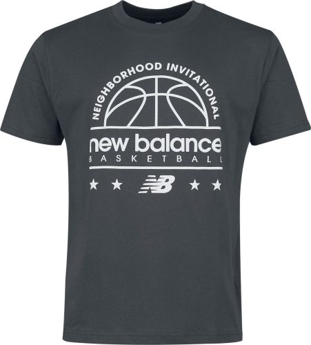 New Balance NB Hoops Invitational T-Shirt Tričko šedá