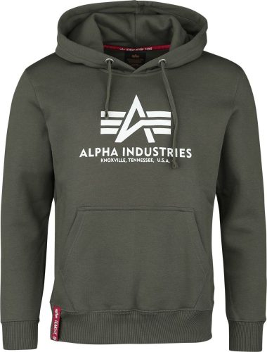 Alpha Industries Basic Hoody Mikina s kapucí olivová