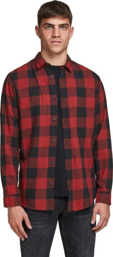 Jack & Jones Keprová košile JJEGINGHAM L/S NOOS Košile cervená/cerná