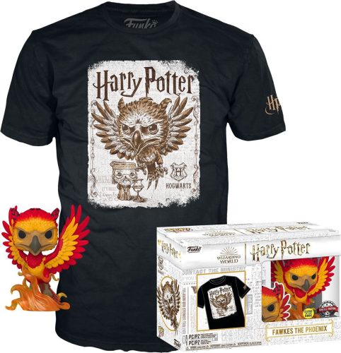 Harry Potter Tričko plus Funko - Fawkes the Phoenix - tričko plus Funko (svítí v tmě) Sberatelská postava standard