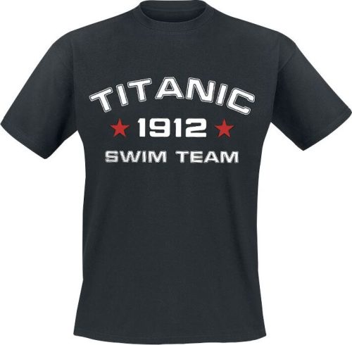 Sprüche Titanic Swim Team Tričko černá