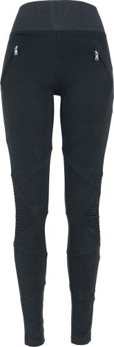 Urban Classics Ladies Interlock High Waist Leggings Leginy černá