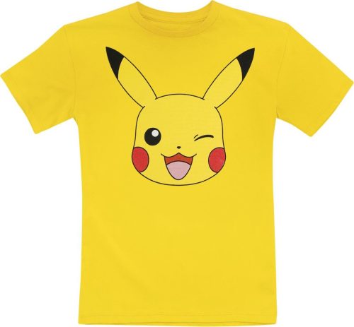 Pokémon Kids - Pikachu Face detské tricko žlutá