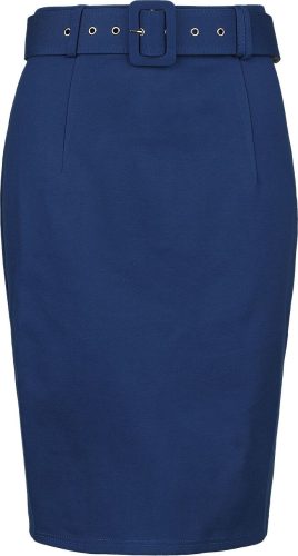 Voodoo Vixen Belted Pencil Skirt Sukně modrá