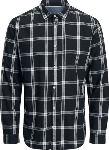 Jack & Jones Keprová košile JJEGINGHAM L/S NOOS Košile bílá/cerná