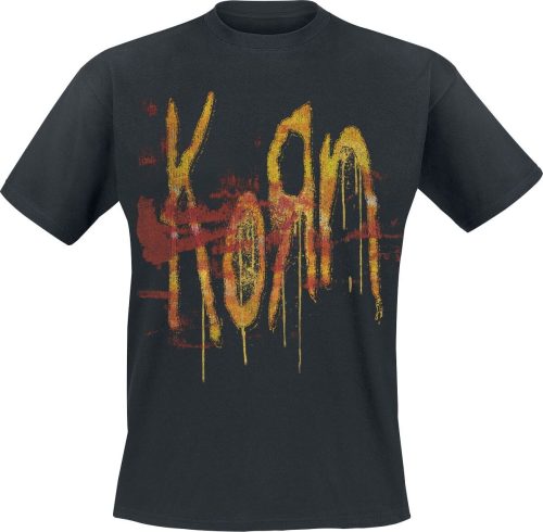 Korn Rusty Drips Logo Tričko černá