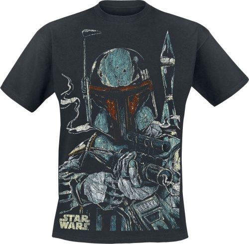 Star Wars Boba Fett Tričko černá