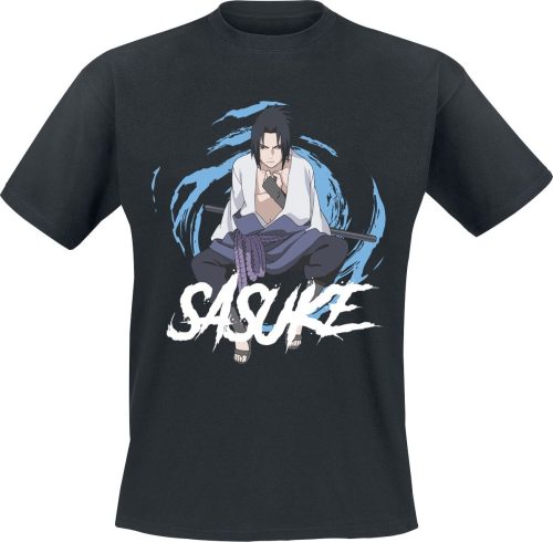 Naruto Sasuke Tričko černá