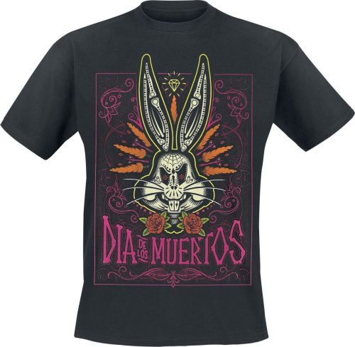 Looney Tunes Dia De Los Muertos Tričko černá