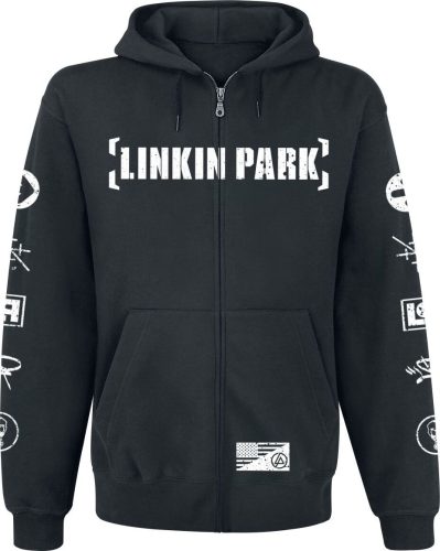 Linkin Park Graffiti Mikina s kapucí na zip černá