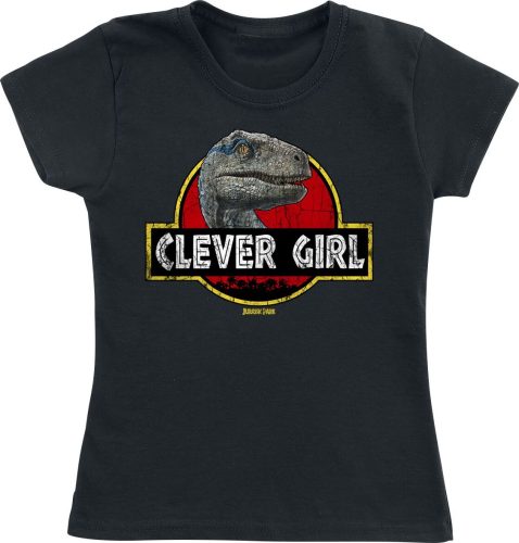 Jurassic Park Kids - Clever Girl detské tricko černá