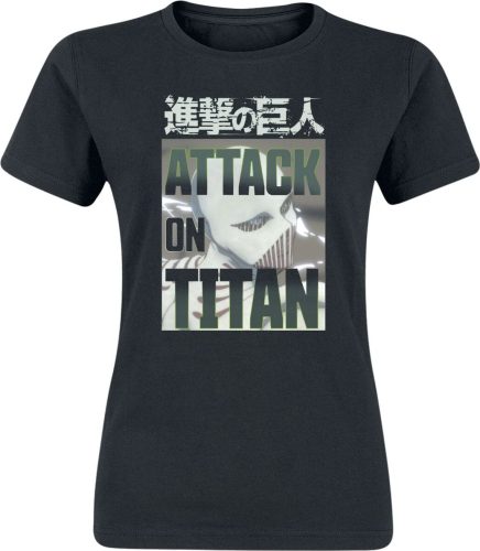 Attack On Titan White Titan Face Dámské tričko černá