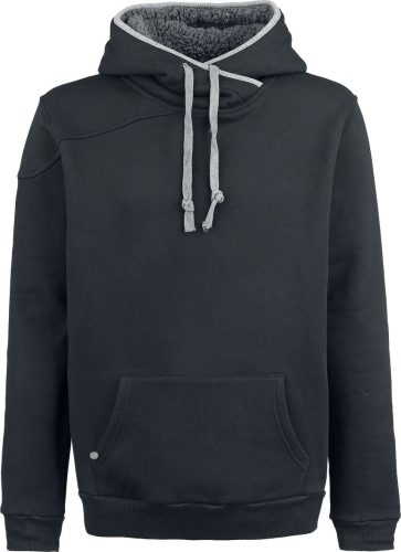 Black Premium by EMP Teddy Hoodie Mikina s kapucí cerná/šedá