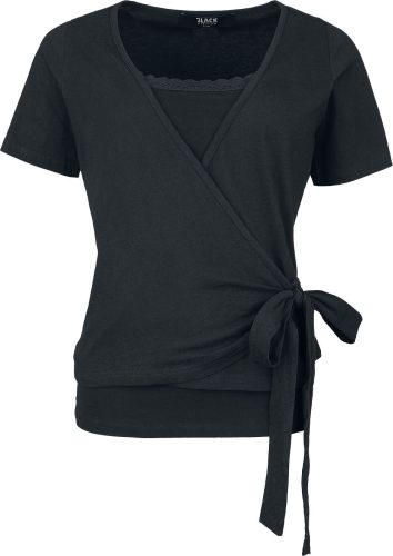 Black Premium by EMP Double-Layer-T-Shirt with Knots Dámské tričko černá