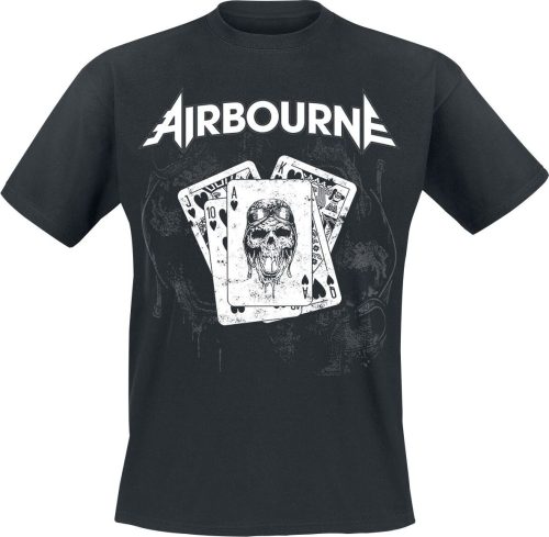 Airbourne Playing Cards Tričko černá