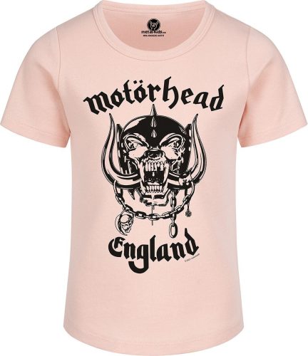 Motörhead Metal-Kids - England: Stencil detské tricko světle růžová