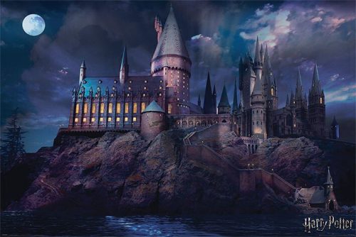 Harry Potter Hogwarts plakát vícebarevný