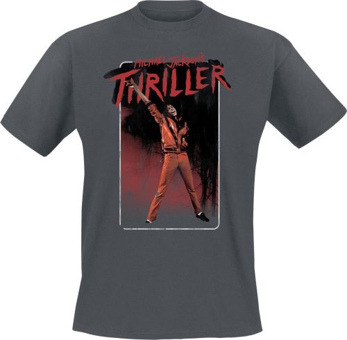 Michael Jackson Thriller Arm Up Tričko charcoal