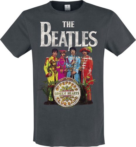 The Beatles Amplified Collection - Lonely Hearts Tričko charcoal