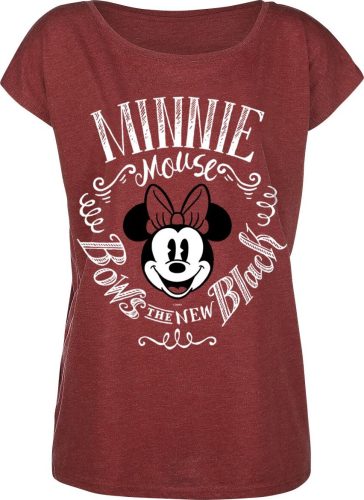 Mickey & Minnie Mouse Minni Maus - Bows Dámské tričko směs červené