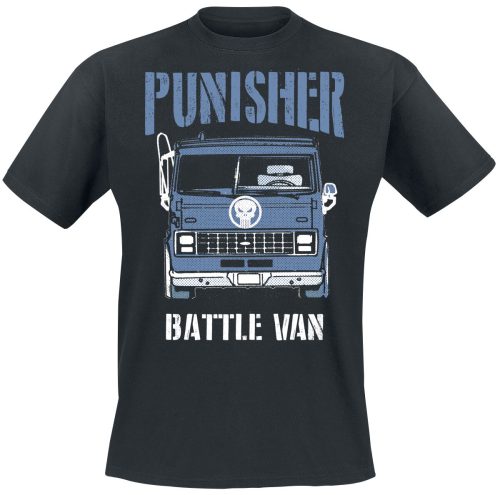 The Punisher Battle Van Tričko černá