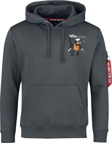 Alpha Industries Mikina PB Squadron Mikina s kapucí antracitová