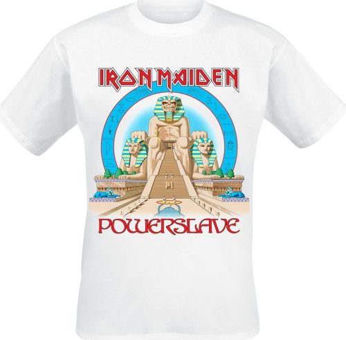 Iron Maiden Powerslave World Slavery Tour 1984-1985 Tričko bílá